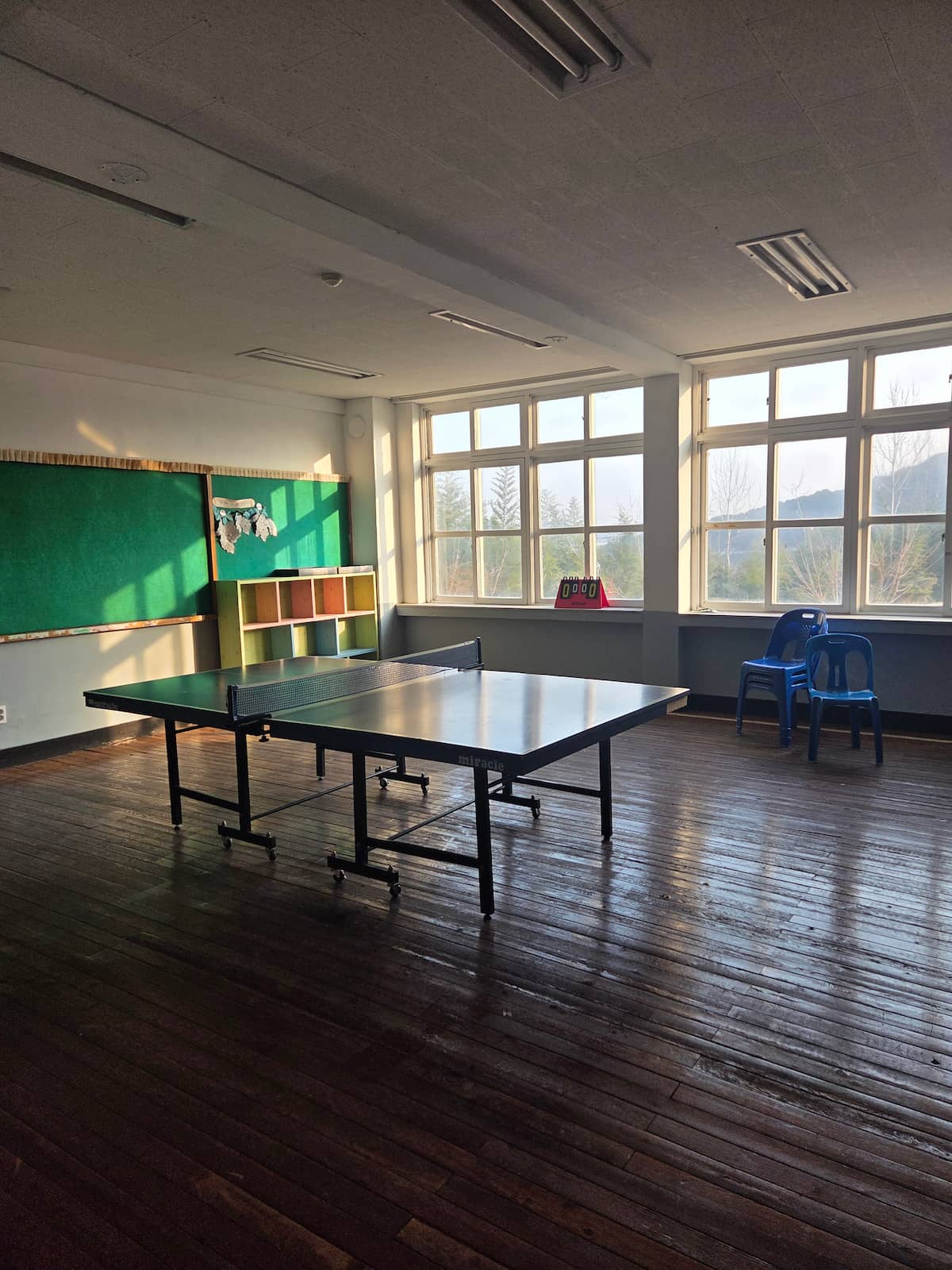 탁구대 이용 공간
